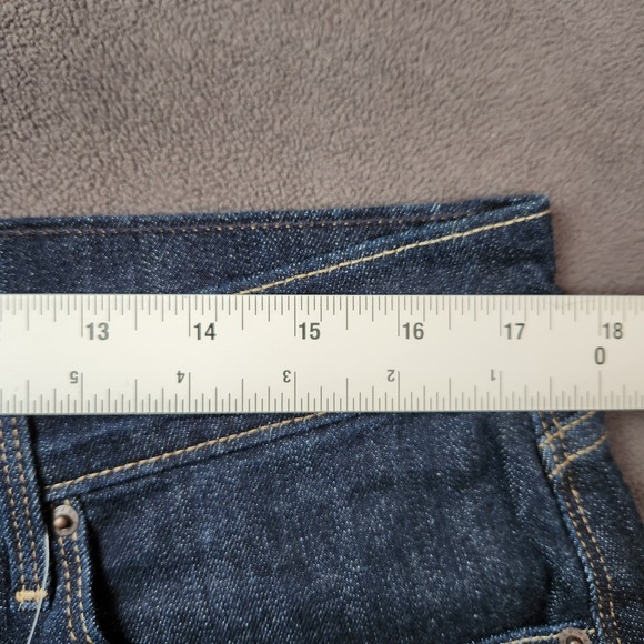 Levis 515 Jeans Womens 14 Dark Wash High Rise Bootcut Stretch Denim 35x32 New - Picture 10 of 13